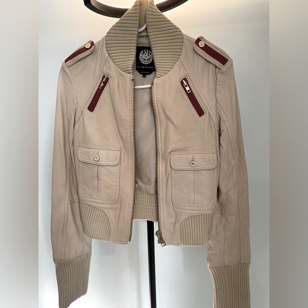 Rock & Republic genuine leather jacket